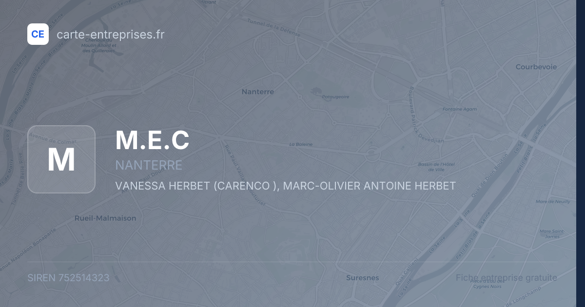 M.E.C — 752514323 — fiche entreprise