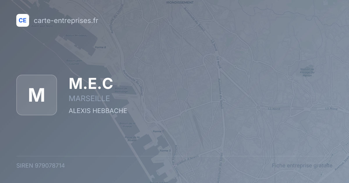 M.E.C — 979078714 — fiche entreprise