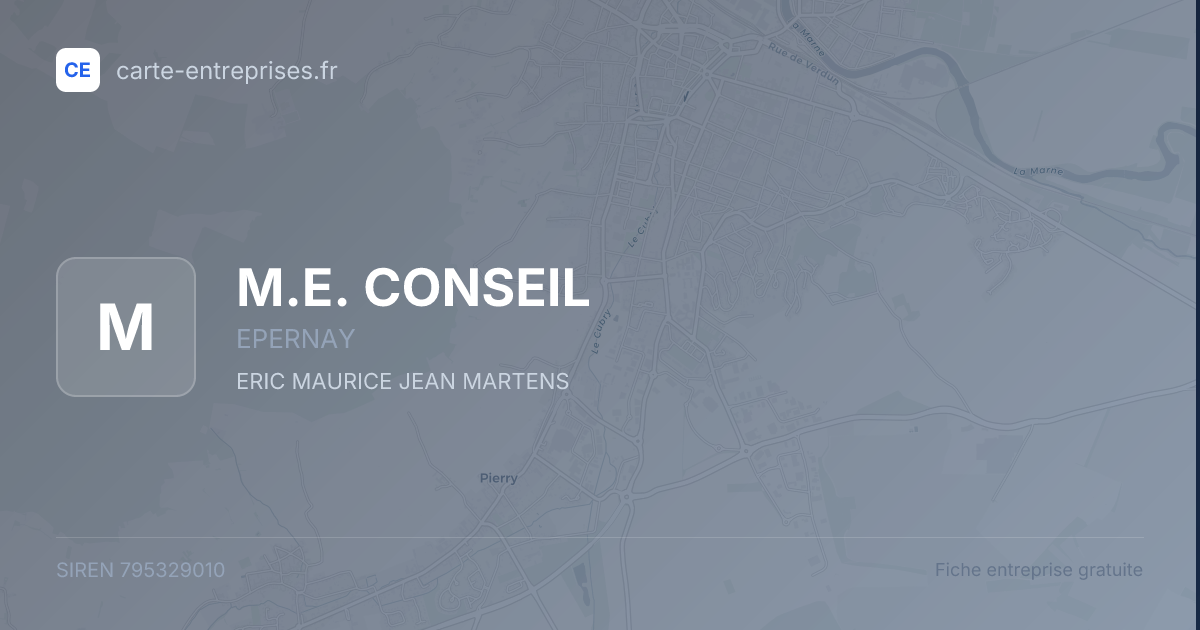 M.E. CONSEIL — 795329010 — fiche entreprise