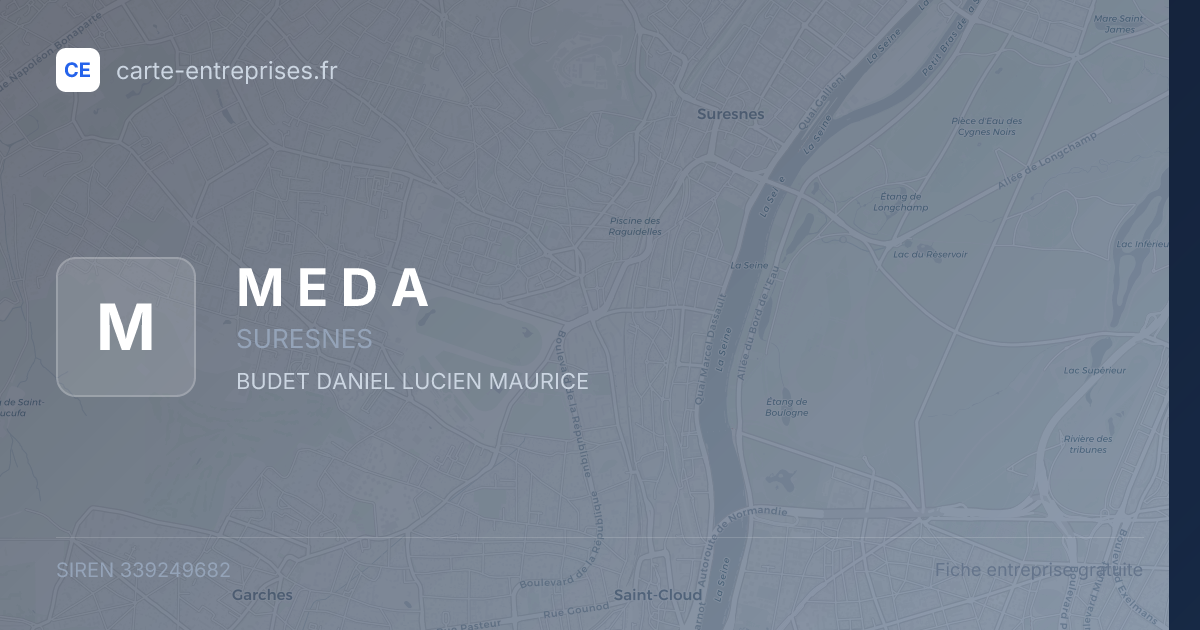 M E D A — 339249682 — fiche entreprise