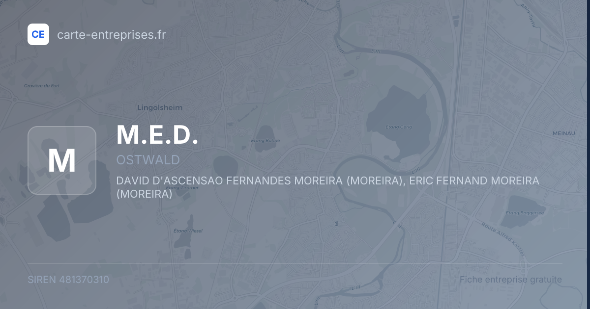M.E.D. — 481370310 — fiche entreprise
