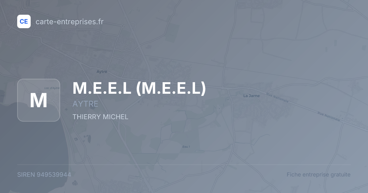 M.E.E.L — 949539944 — fiche entreprise