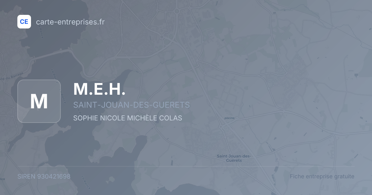 M.E.H. — 930421698 — fiche entreprise