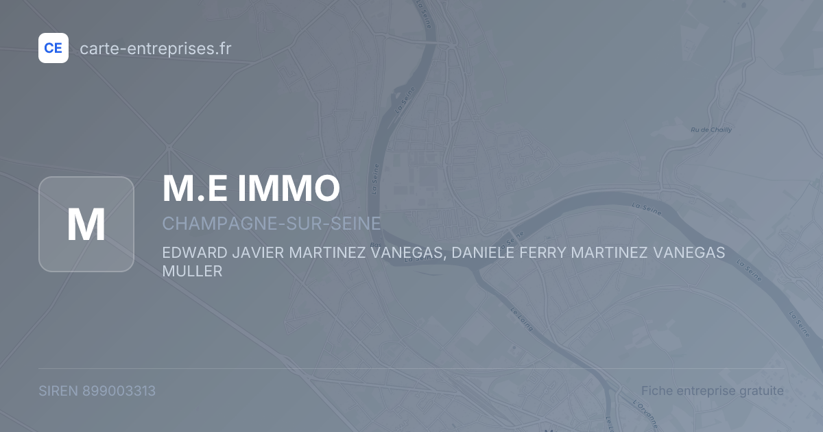 M.E IMMO — 899003313 — fiche entreprise