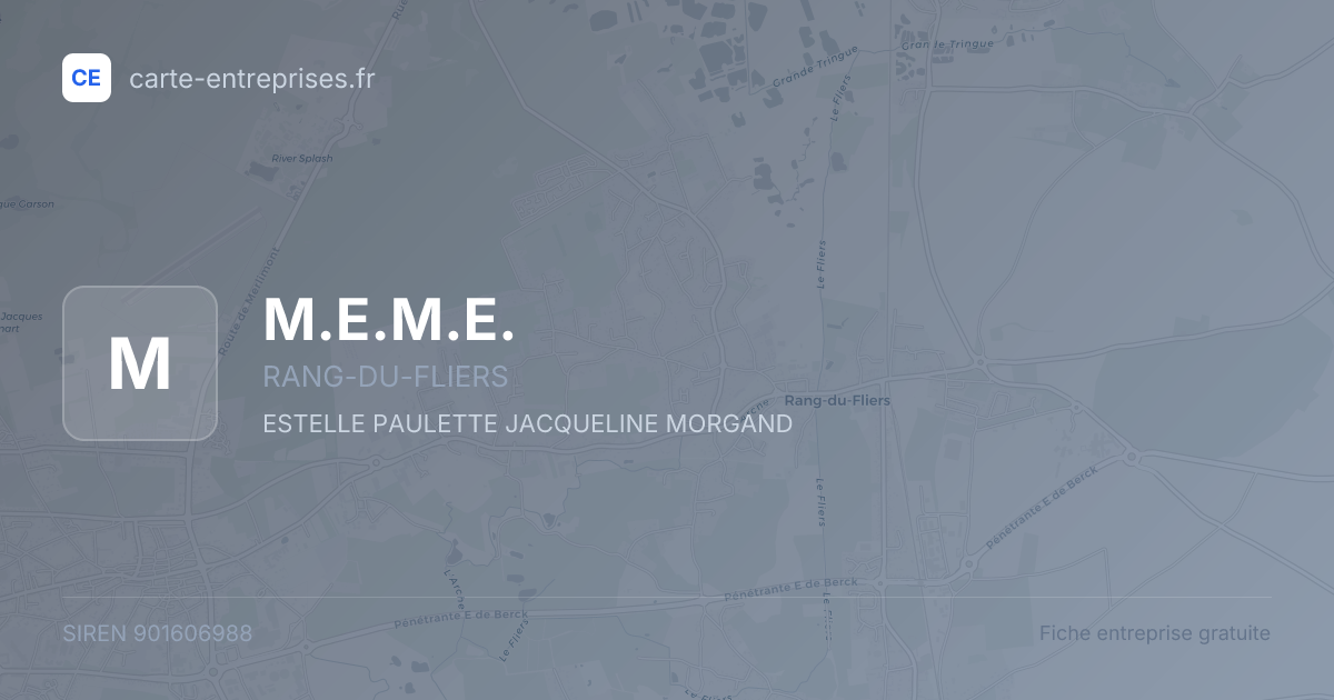 M.E.M.E. — 901606988 — fiche entreprise
