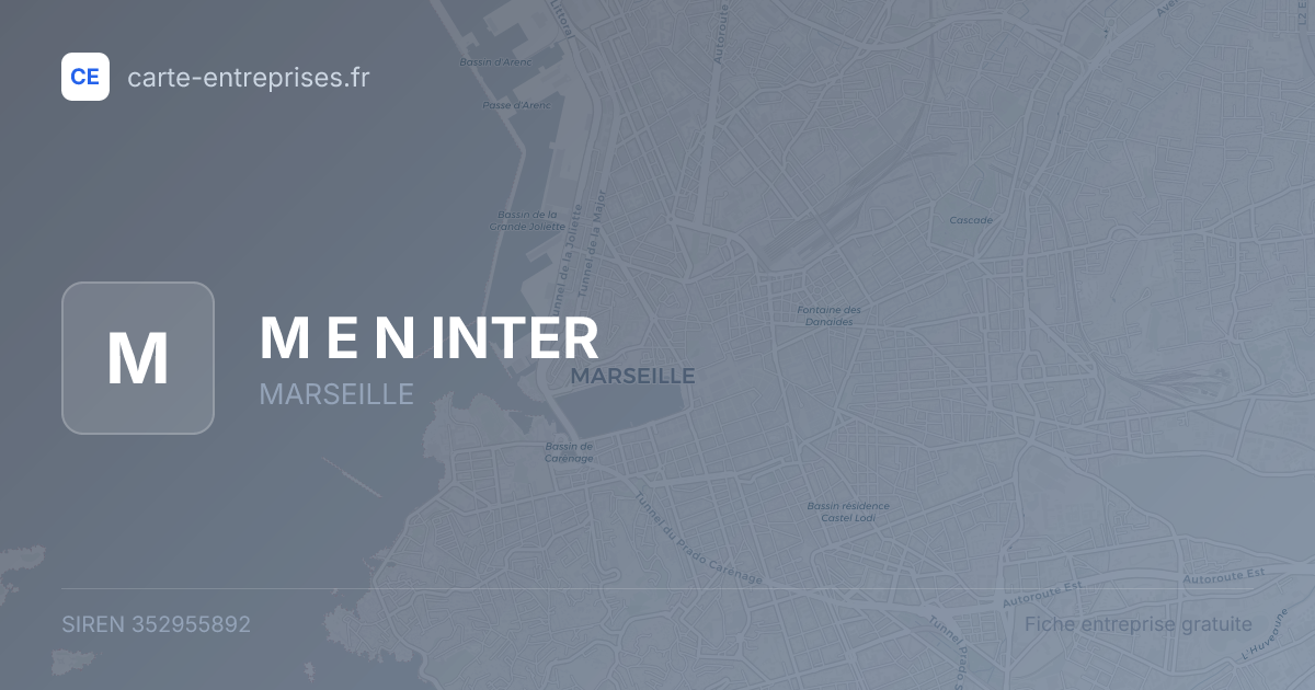 M E N INTER — 352955892 — fiche entreprise