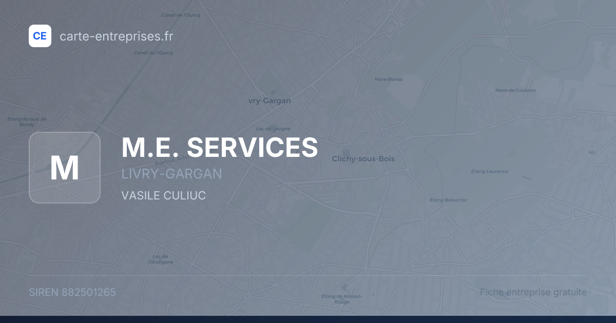 M.E. SERVICES — 882501265 — fiche entreprise