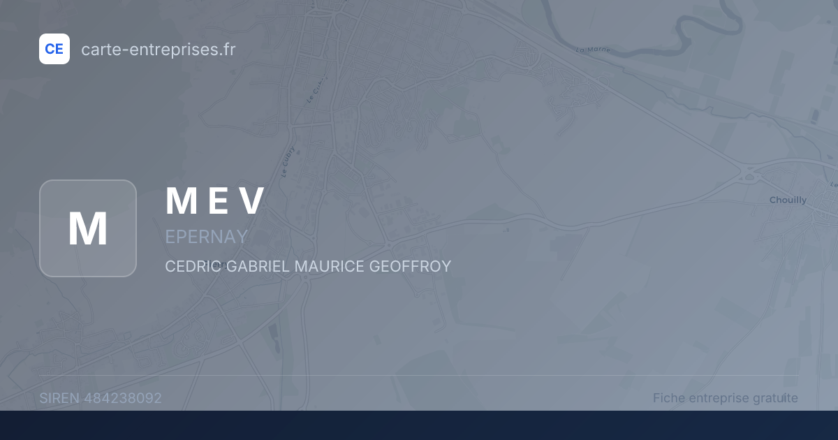 M E V — 484238092 — fiche entreprise