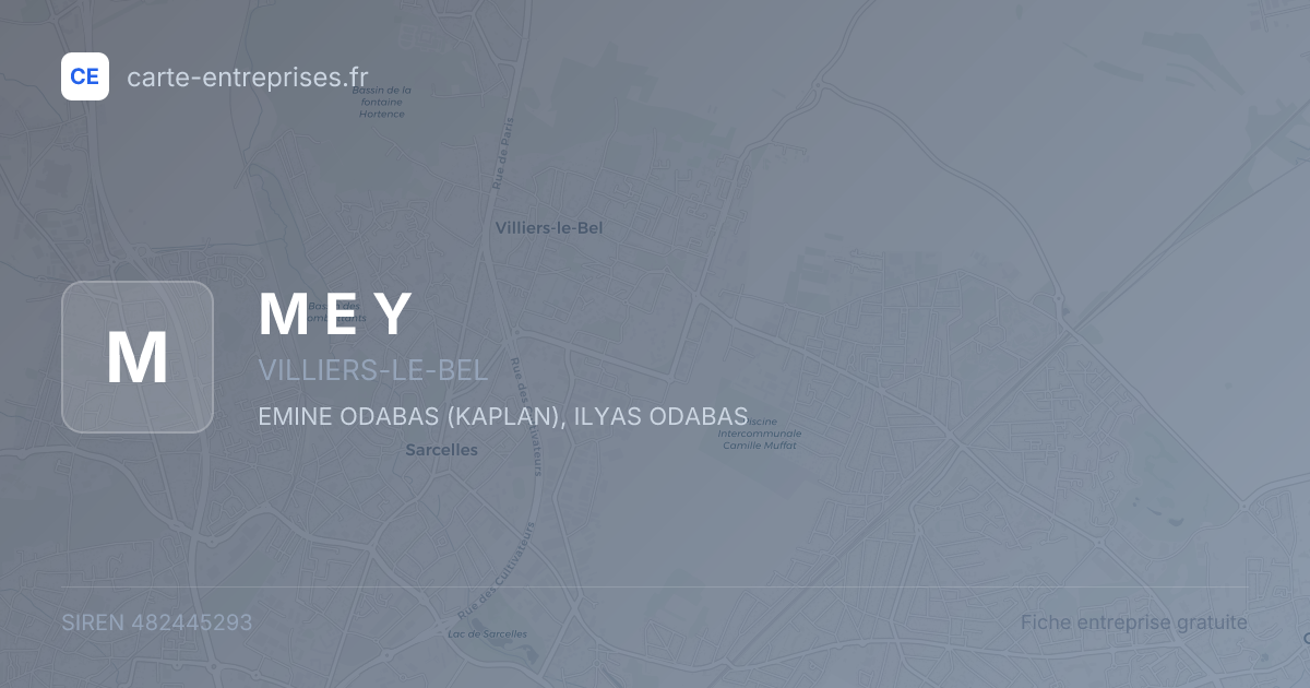 M E Y — 482445293 — fiche entreprise