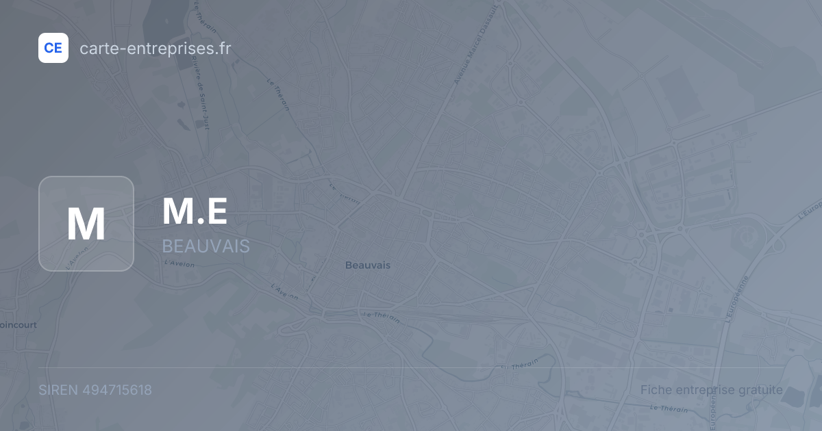 M.E — 494715618 — fiche entreprise