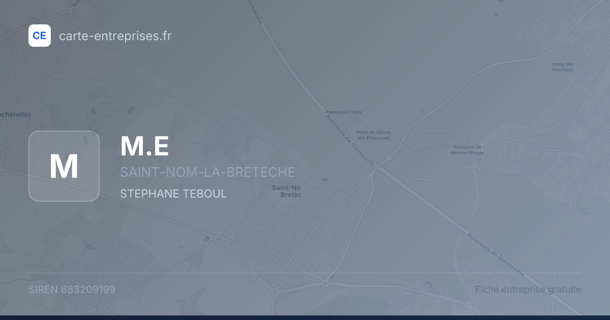 M.E — 883209199 — fiche entreprise