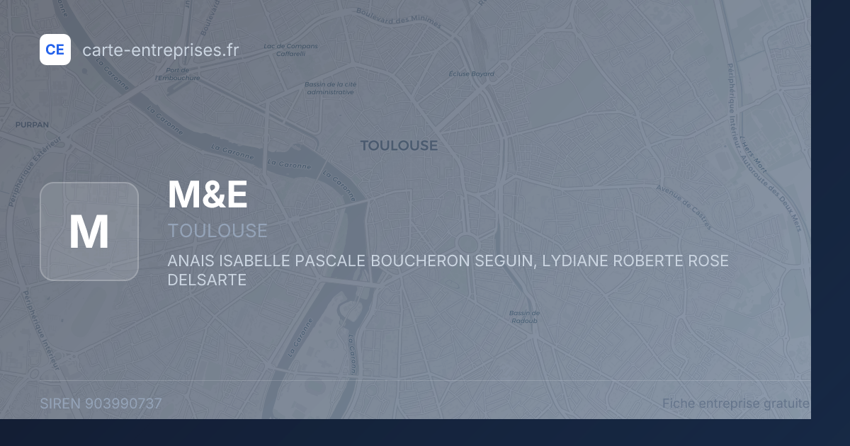 M&E — 903990737 — fiche entreprise