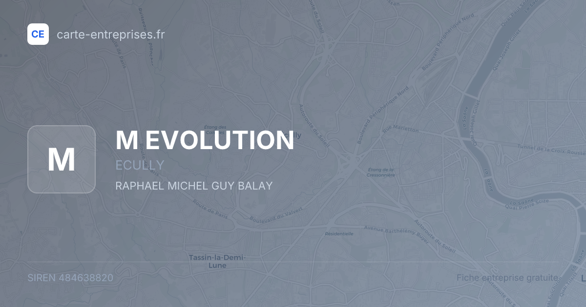 M EVOLUTION — 484638820 — fiche entreprise