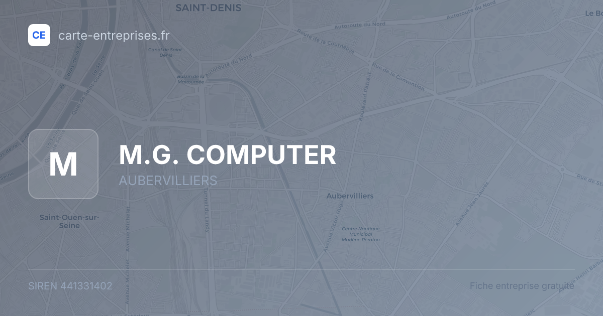M.G. COMPUTER — 441331402 — fiche entreprise