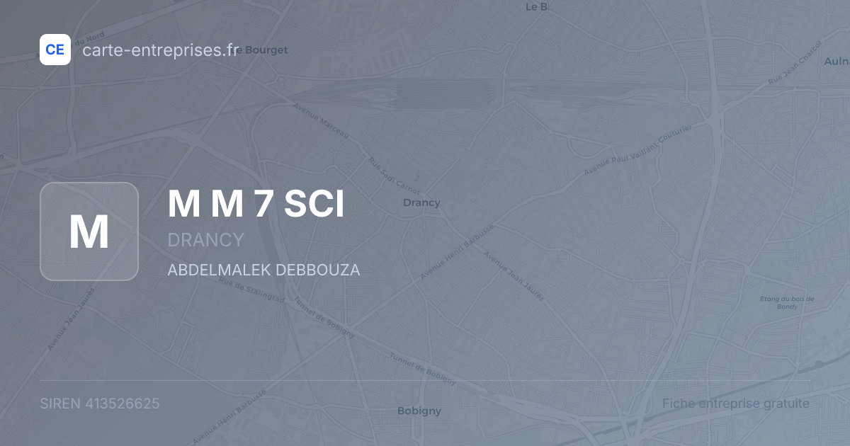 M M 7 SCI — 413526625 — fiche entreprise