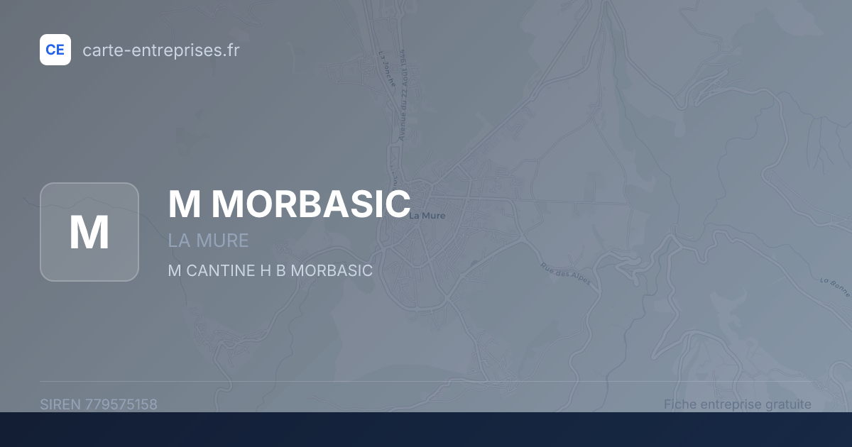 M MORBASIC — 779575158 — fiche entreprise