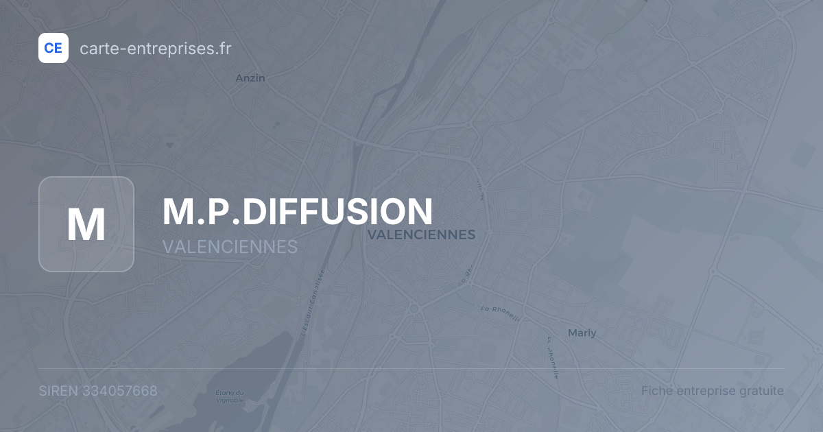 M.P.DIFFUSION — 334057668 — fiche entreprise