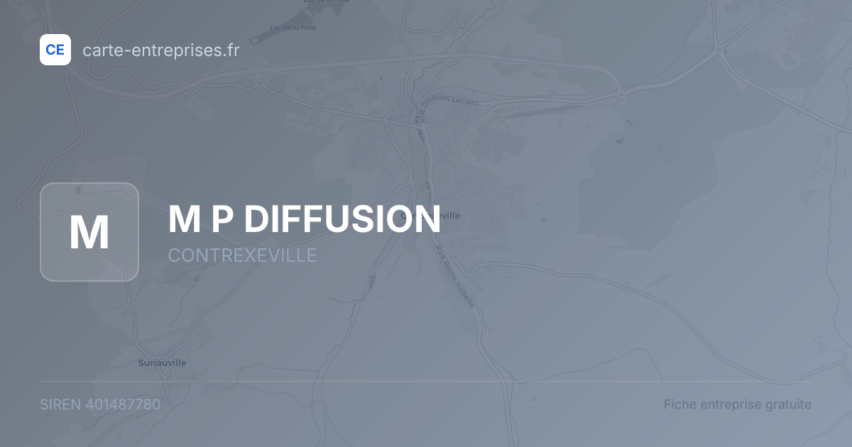 M P DIFFUSION — 401487780 — fiche entreprise