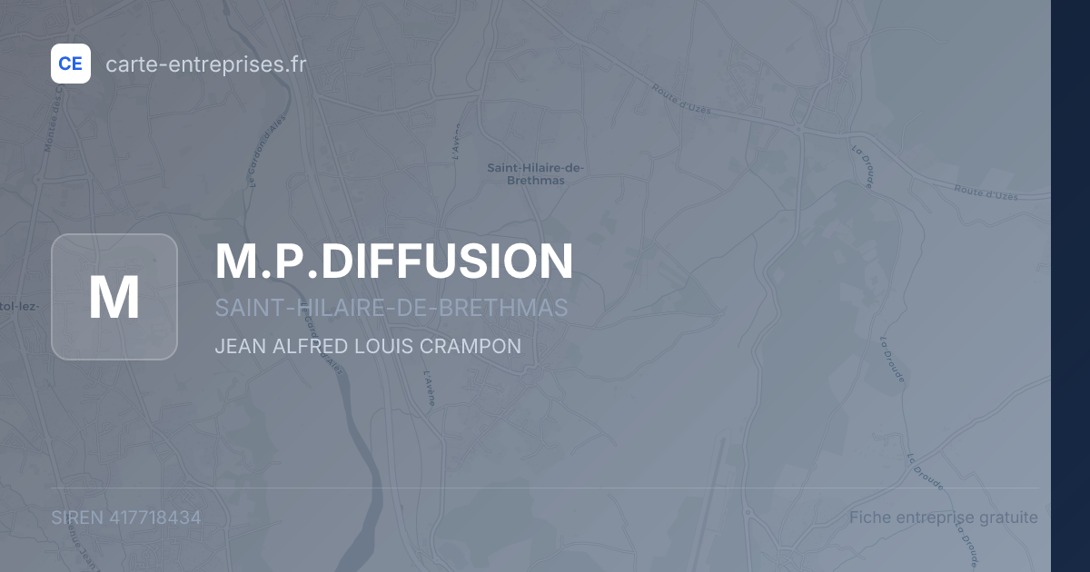M.P.DIFFUSION — 417718434 — fiche entreprise
