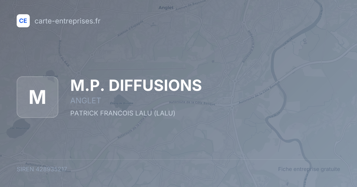 M.P. DIFFUSIONS — 428935217 — fiche entreprise