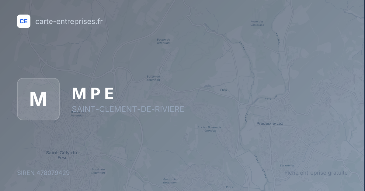 M P E — 478079429 — fiche entreprise