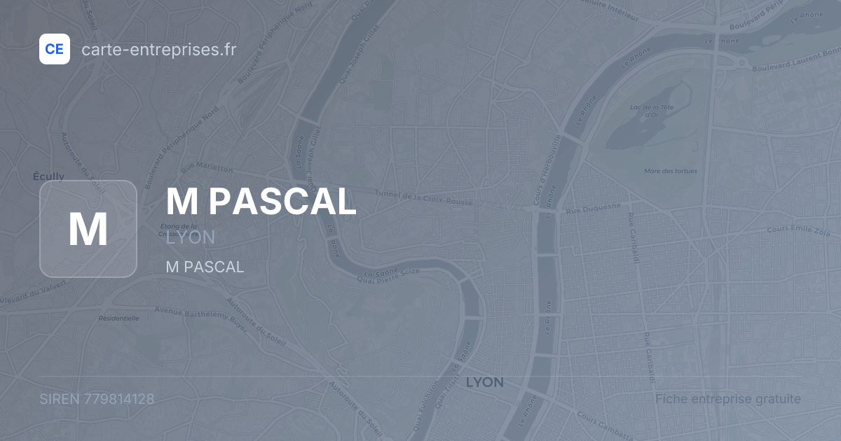 M PASCAL — 779814128 — fiche entreprise