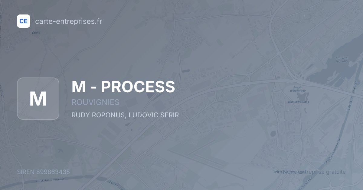 M - PROCESS — 899863435 — fiche entreprise