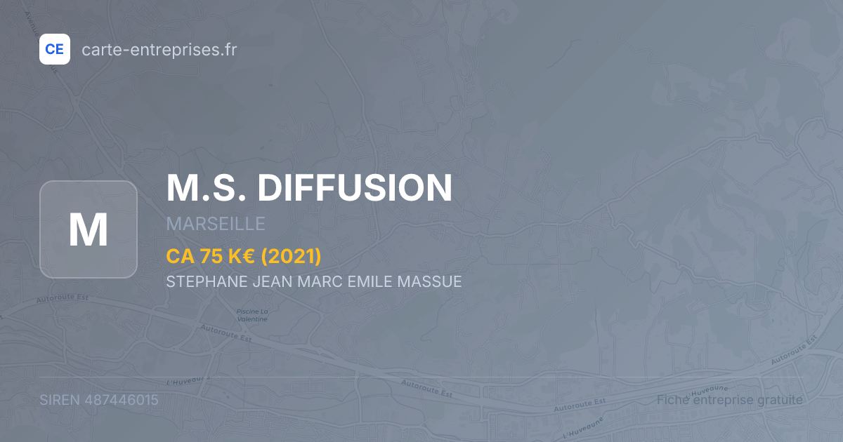 M.S. DIFFUSION — 487446015 — fiche entreprise