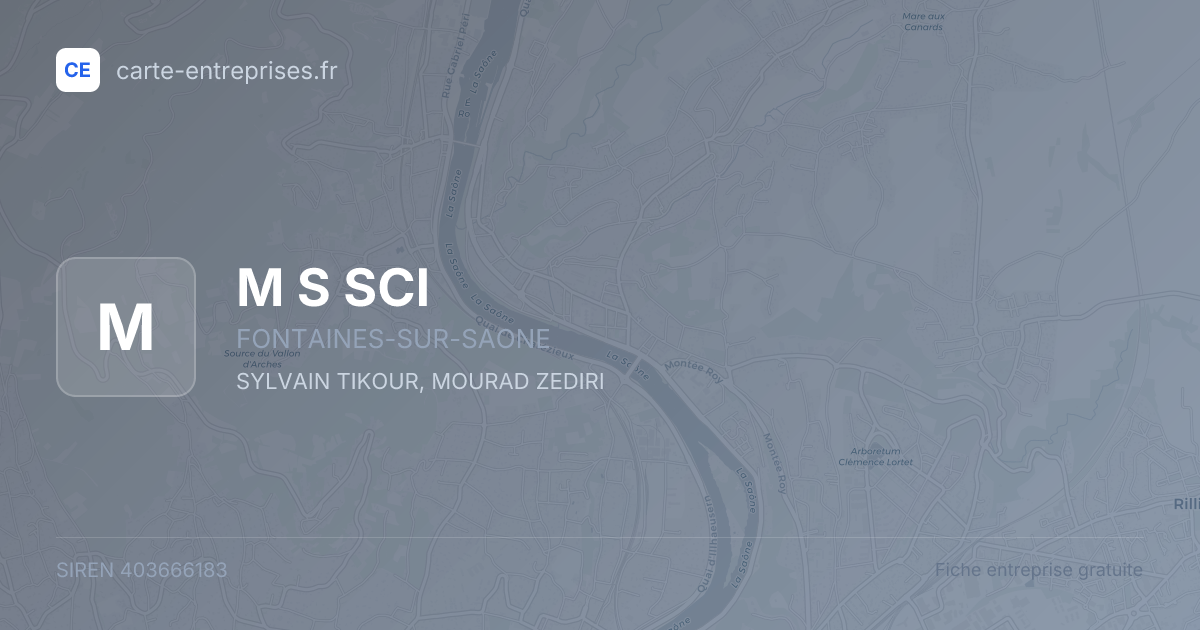 M S SCI — 403666183 — fiche entreprise