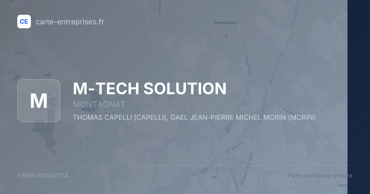 M-TECH SOLUTION — 902501154 — fiche entreprise