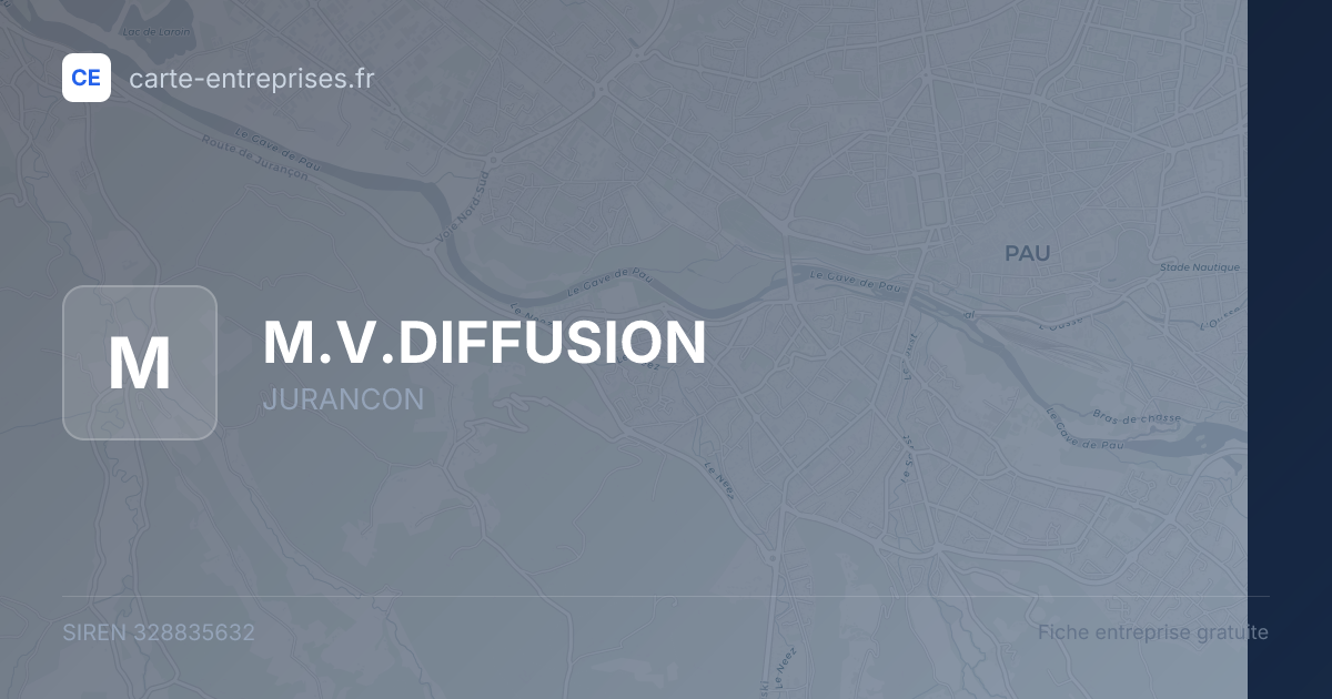 M.V.DIFFUSION — 328835632 — fiche entreprise