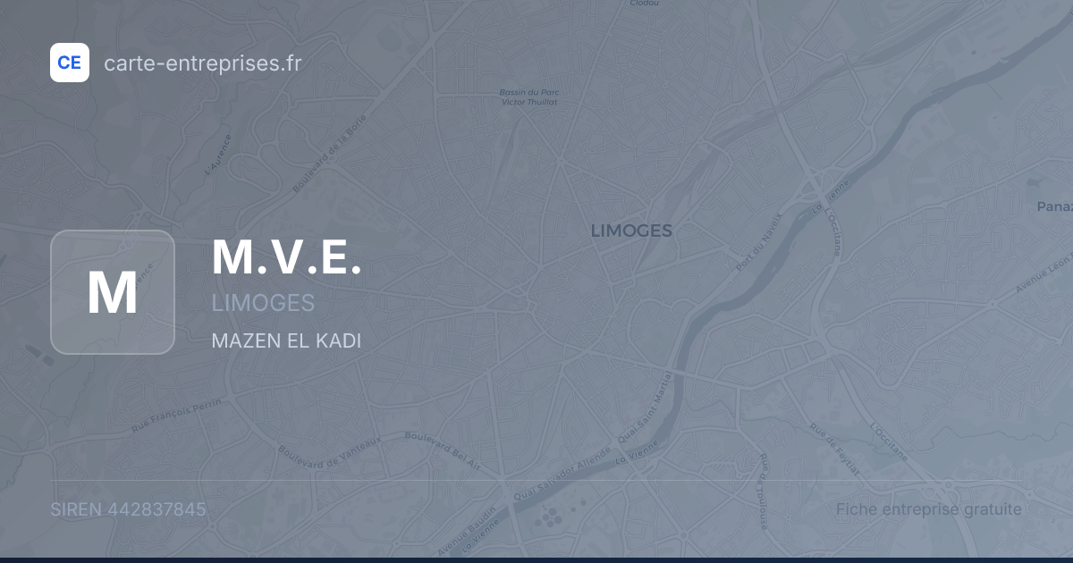 M.V.E. — 442837845 — fiche entreprise