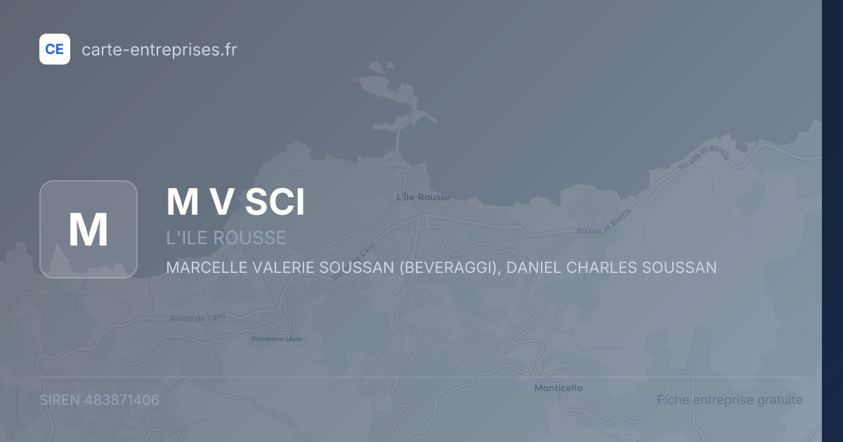 M V SCI — 483871406 — fiche entreprise