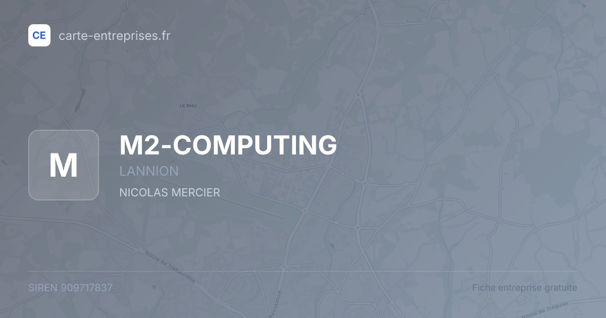 M2-COMPUTING — 909717837 — fiche entreprise