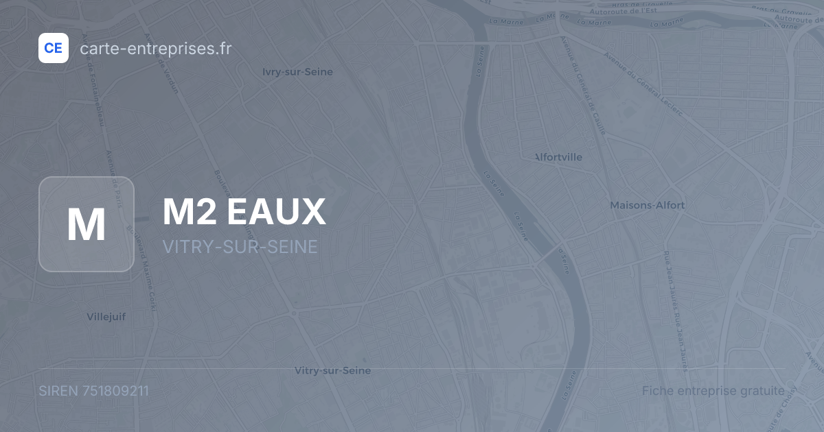 M2 EAUX — 751809211 — fiche entreprise