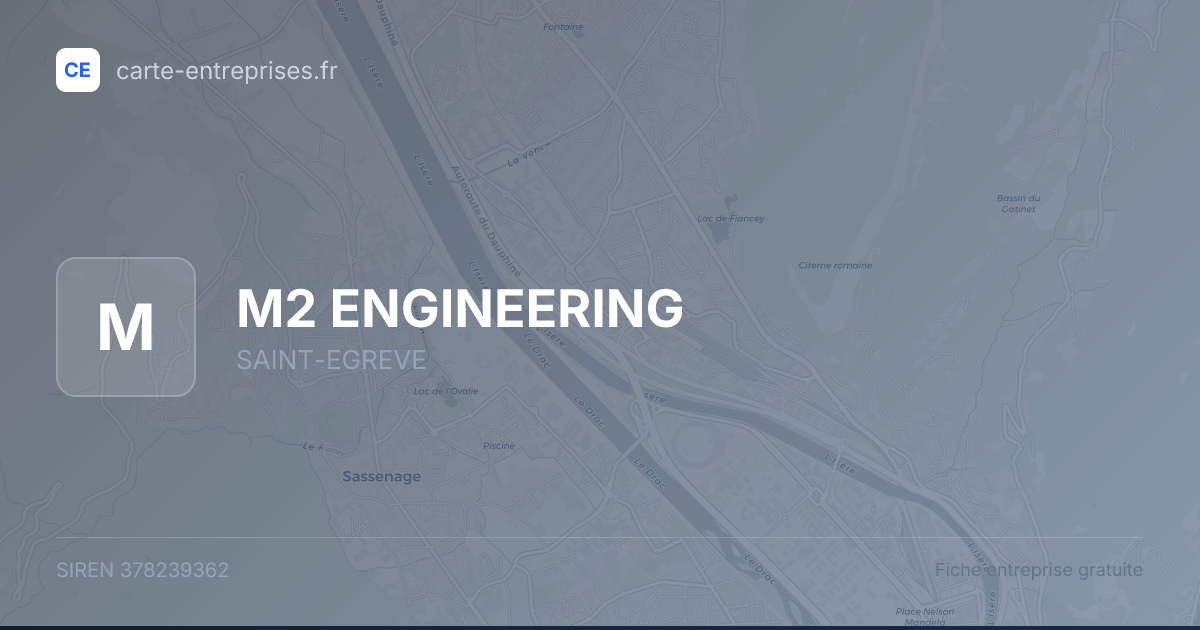 M2 ENGINEERING — 378239362 — fiche entreprise