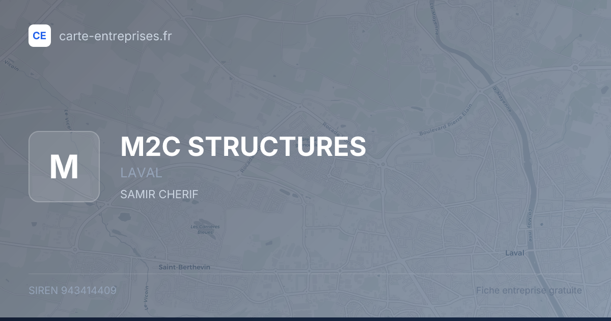 M2C STRUCTURES — 943414409 — fiche entreprise