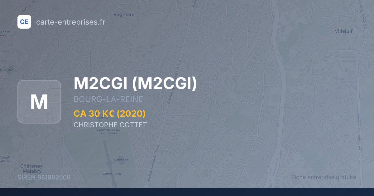 M2CGI — 881982508 — fiche entreprise