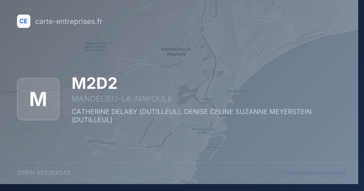 M2D2 — 453364242 — fiche entreprise