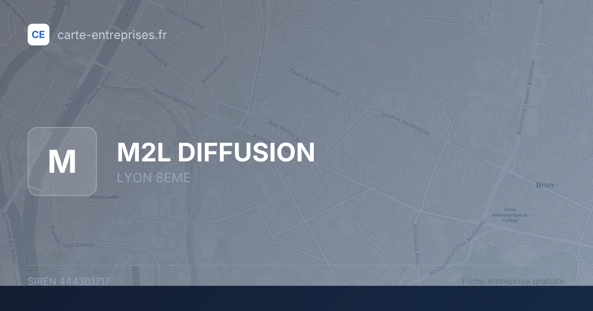 M2L DIFFUSION — 444301717 — fiche entreprise