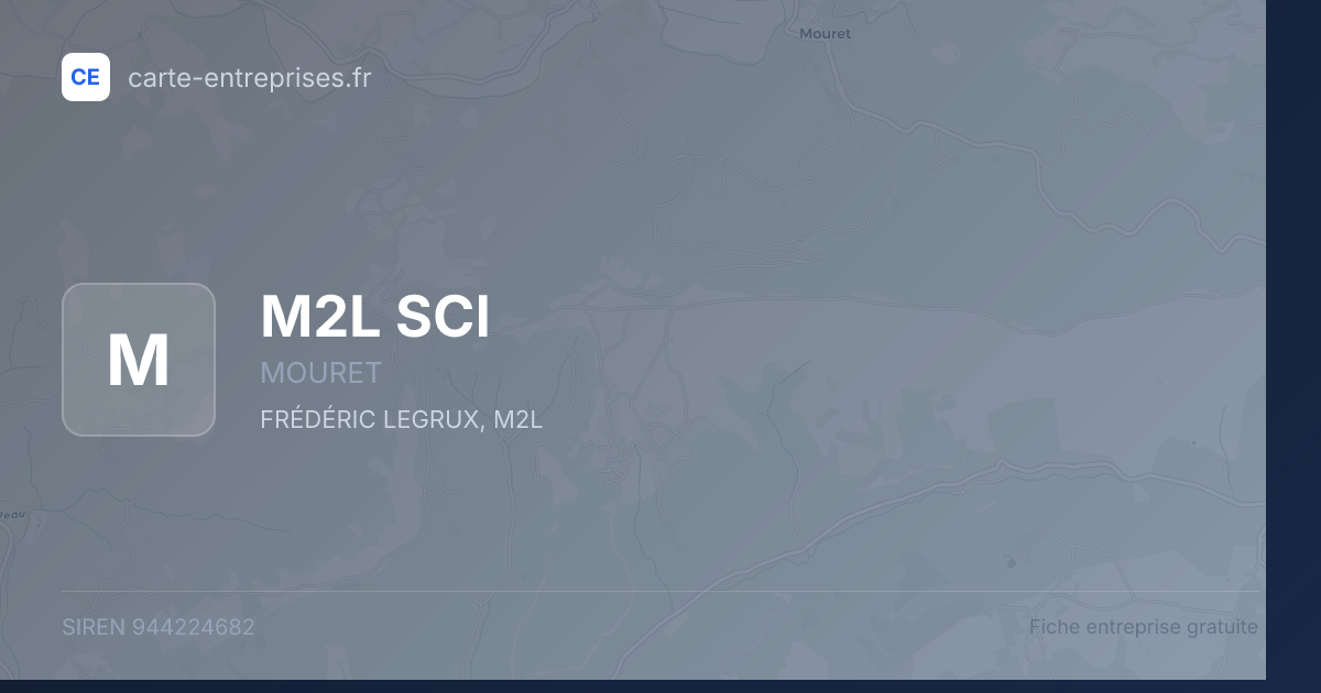 M2L SCI — 944224682 — fiche entreprise