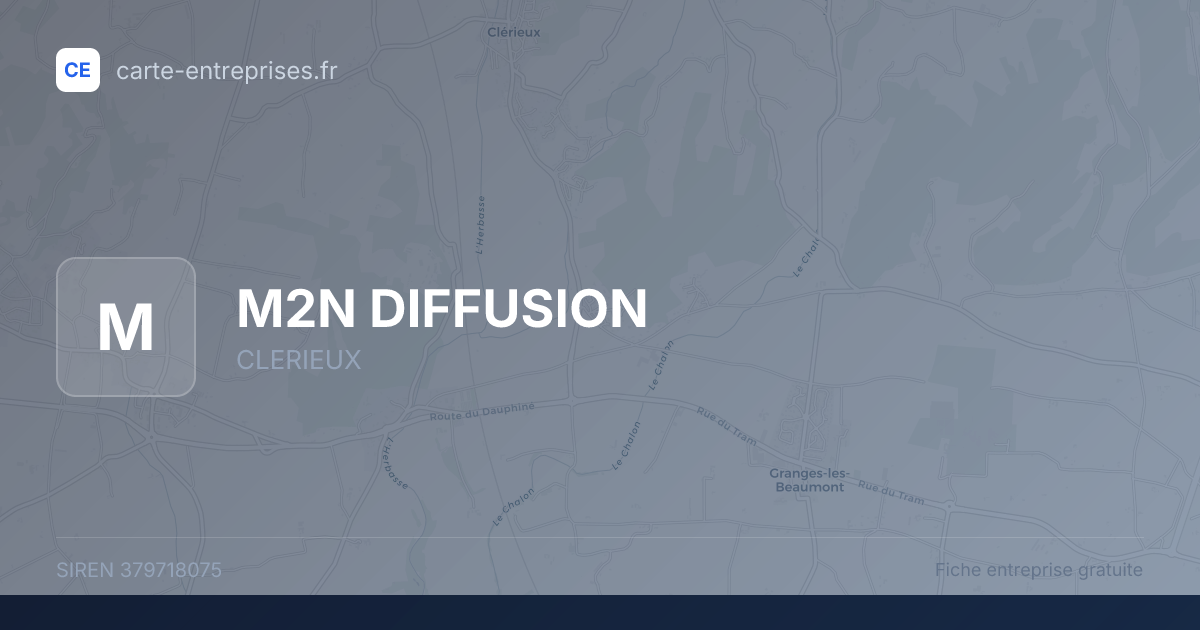 M2N DIFFUSION — 379718075 — fiche entreprise