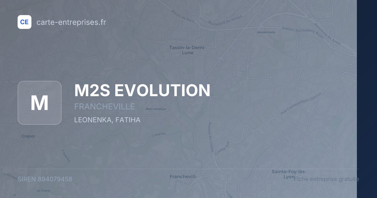 M2S EVOLUTION — 894079458 — fiche entreprise