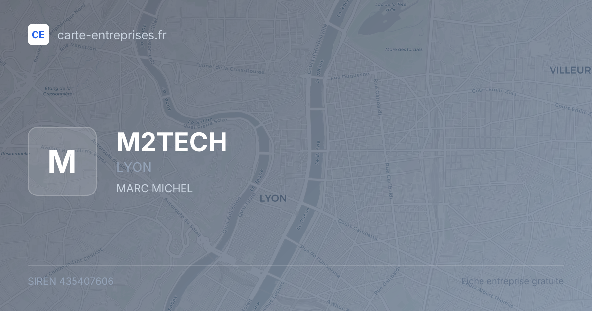 M2TECH — 435407606 — fiche entreprise