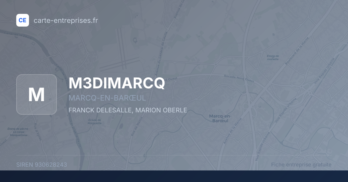 M3DIMARCQ — 930628243 — fiche entreprise