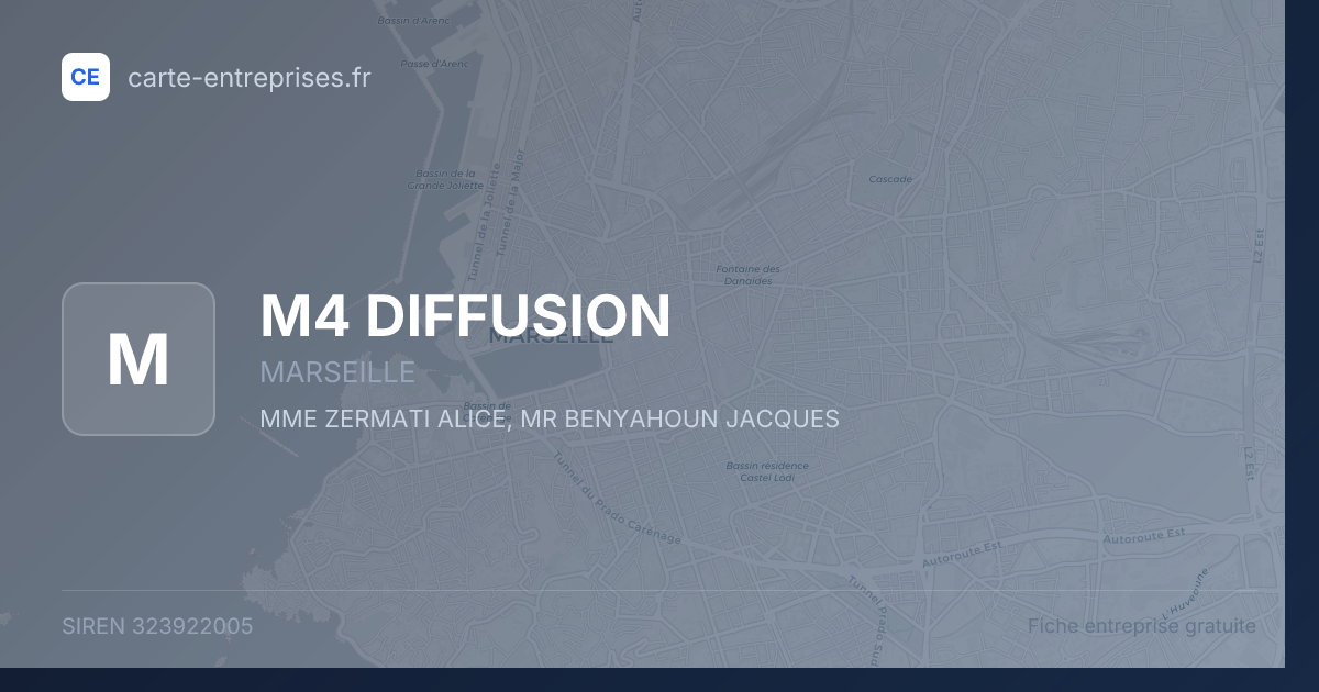 M4 DIFFUSION — 323922005 — fiche entreprise
