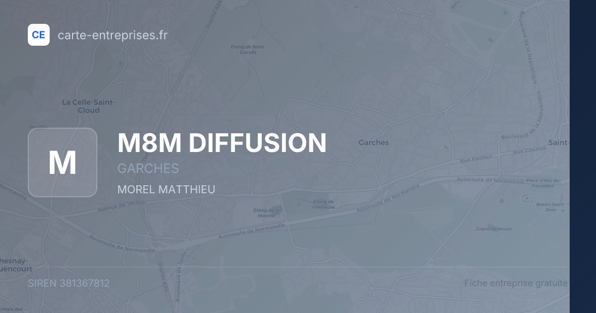M8M DIFFUSION — 381367812 — fiche entreprise