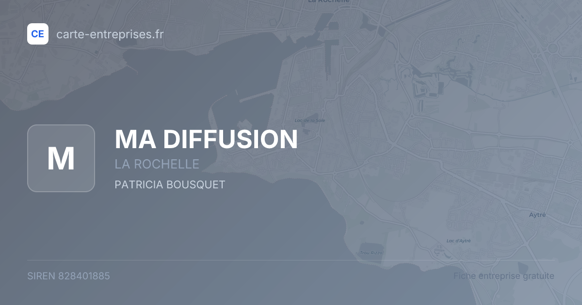 MA DIFFUSION — 828401885 — fiche entreprise