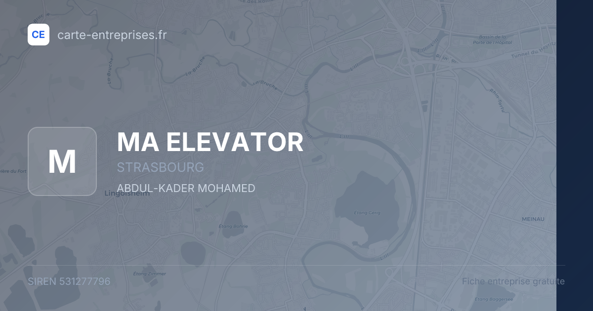 MA ELEVATOR — 531277796 — fiche entreprise