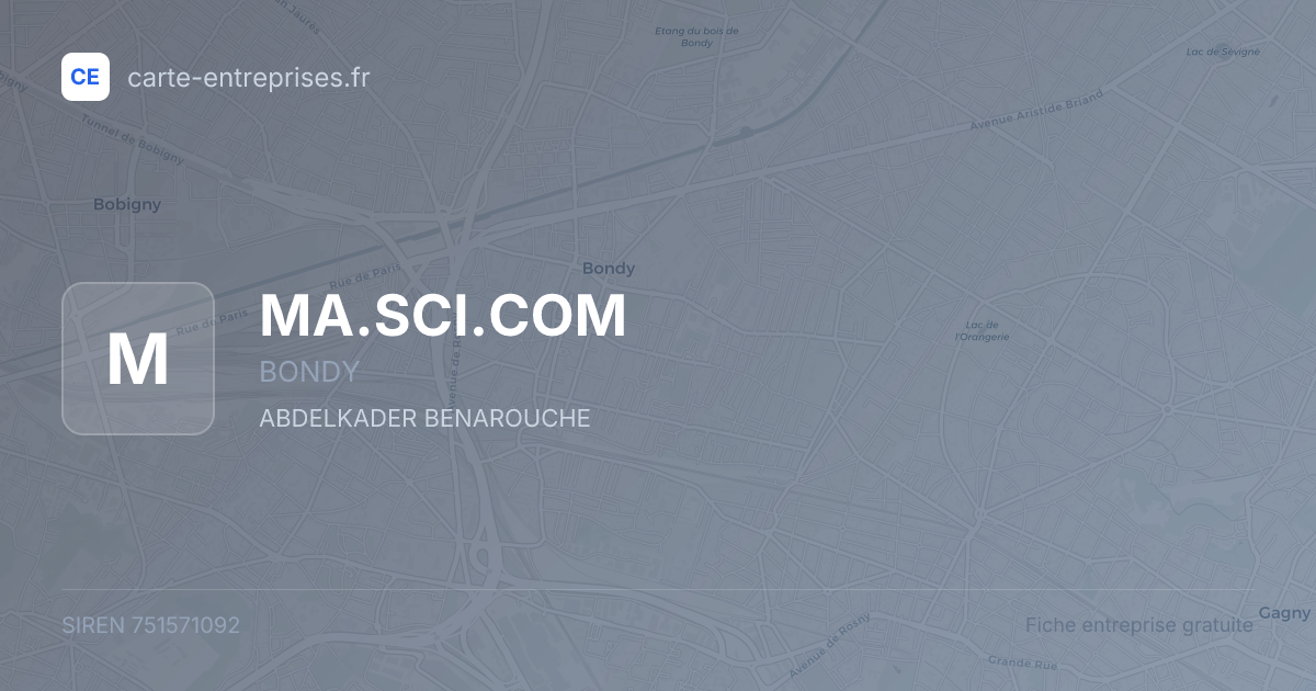 MA.SCI.COM — 751571092 — fiche entreprise
